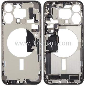iPhone 15 Pro Max 拆机中框+小配件 等级A 自然钛色