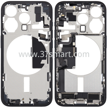 iPhone 15 Pro Max Cover Middle+Flex Completo Disassemble Grado A Blu