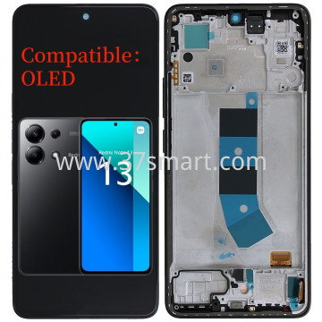 Redmi Note 13 4G Compatible Oled Lcd+Touch+Frame Schwarz