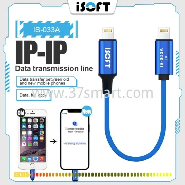 iSoft IS 003A User Data Transfer Cable Transfer Data For iPhone to iPhone Blue
