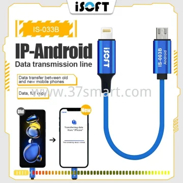 iSoft IS 003B User Data Transfer Cable Transfer Data For Android to iPhone Blau
