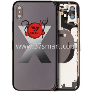 iPhone X Cover Back+Flex Completo Grade A Grigio