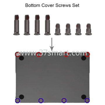 MacBook Pro Bottom Cover Screws 8pcs Black