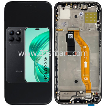 Honor X8b Display Disassemble+Frame+Flex Main Nero