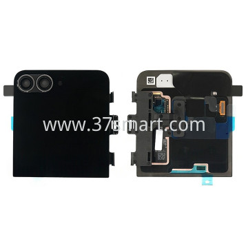 Samsung Z Flip 7 FE 2025 F761 Service Pack Battery Cover Top+Outer LCD Display Nero