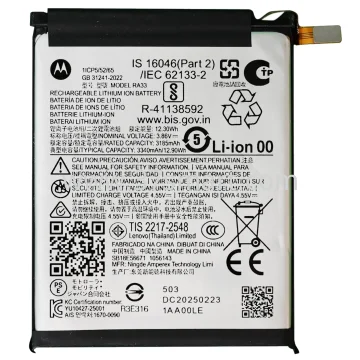 Motorola Razr 60 2025 RA33 Service Pack Batteria Bulk
