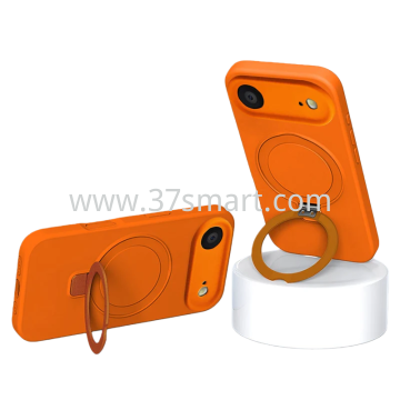 Skin Feel Ring Holder Magsafe Case for iPhone 17 Air Coral