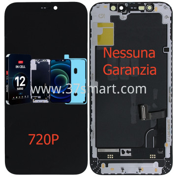 iPhone 12 Mini ZY HD Incell 720P(aSI) Lcd+Touch (Prezzo Fabbrica, NESSUNA GARANZIA) Nero