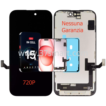 iPhone 15 ZY Incell Lcd+Touch 720P (Factory Price, NO WARRANTY) Black
