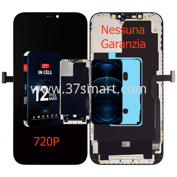 iPhone 12 Pro Max ZY Incell Lcd+Touch 720P (Prezzo Fabbrica, NESSUNA GARANZIA) Nero