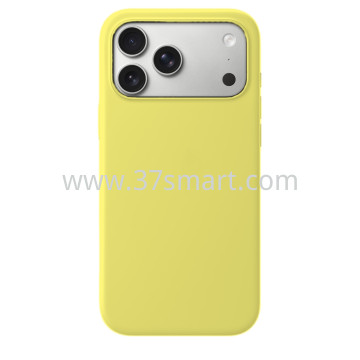 Compatibile iPhone 17 Pro Silicone Case Yellow