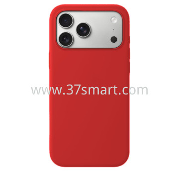 Compatibile iPhone 17 Pro Silicone Case Red