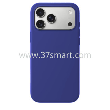 Compatibile iPhone 17 Pro Silicone Case Sapphire Blue