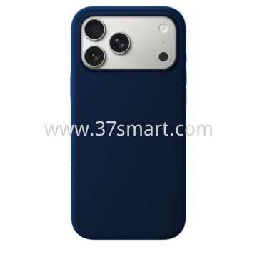 Compatibile iPhone 17 Pro Max Silicone Case Midnight Blue