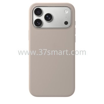 Compatibile iPhone 17 Pro Max Silicone Case Light Gray