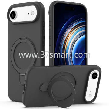 Skin Feel Ring Holder Magsafe Case for iPhone 17 Air Carbon Black