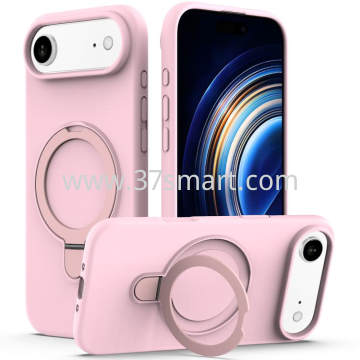 Skin Feel Ring Holder Magsafe Case for iPhone 17 Air Pink