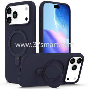 Skin Feel Ring Holder Magsafe Case for iPhone 17 Pro Midnight Blue