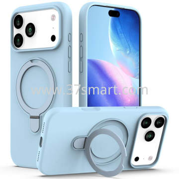 Skin Feel Ring Holder Magsafe Case for iPhone 17 Pro Max Blue light