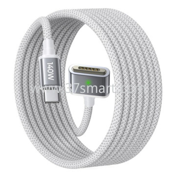 USB-C to MagSafe 3 Charging Cable Lisen, 140W, 2m, Silver