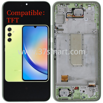 Samsung A34 5G 2023 A346 Compatible TFT Lcd+Touch+Frame Lime Green