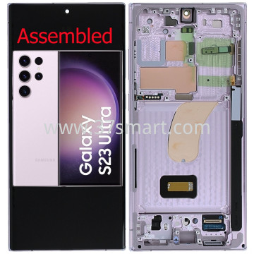 Samsung S23 Ultra S918 Service Pack Display (Assembeld) Lavendel