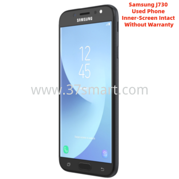 Samsung J730 Used Phone Inner-Screen Intact Without Warranty Black