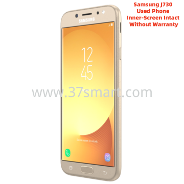 Samsung J730 Used Phone Inner-Screen Intact Without Warranty Gold