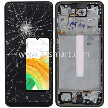 Samsung A33 5G A336 Display Smontato da Cellulare (Rotto Vetro) Black