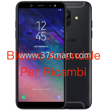 Samsung A6 2018 A600 3GB+32GB Usato Cellulare Blocco Aziendale Per Ricambi Grado A/B Nero