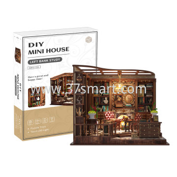 DIY Miniature Bookstore House with LED AW02-001 Blister