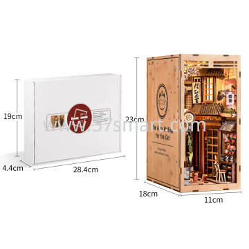 DIY Cat Alley Book Nook with LED BV02-019 Blister