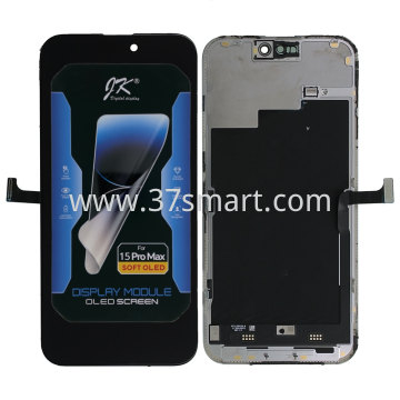 iPhone 15 Pro Max JK Compatible Soft Oled Lcd+Touch Schwarz