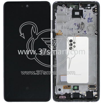 Samsung A525, A526 Service Pack Display Senza Battery Bianco
