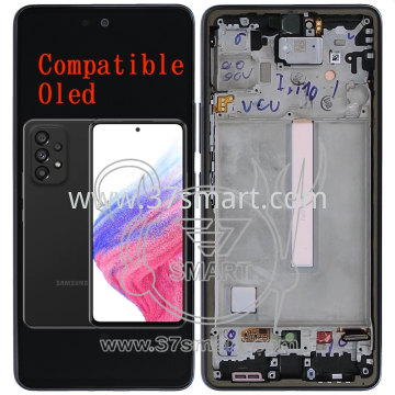 Samsung A53 5G 2022 A536 Compatible Oled Lcd+Touch+Frame Nero