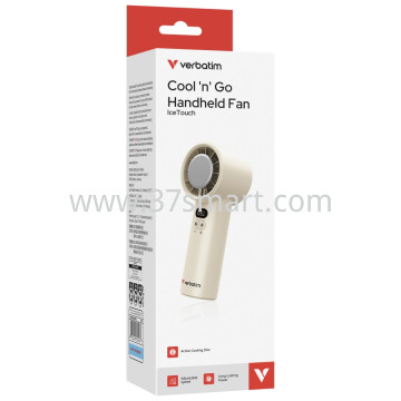 Ventilatore portatile Cool'n'Go IceTouch, con raffreddamento attivo, fino a 7.000 giri/min, display a LED Bianco