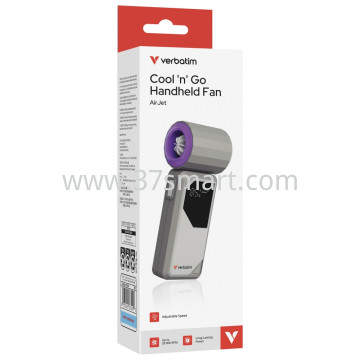 Ventilatore portatile Cool'n'Go AirJet  4 velocità, fino a 20.000 giri/min, display a LED Viola