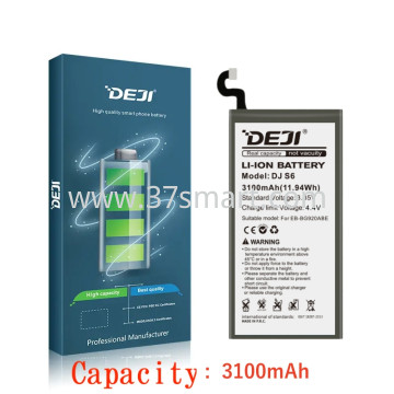 Samsung S6 G920 EB-BG920ABE DEJI Compatible Batteria Super Capacità 3100mAh Blister