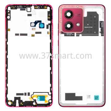 Motorola G84 5G Middle Cover+Camera Lens Red